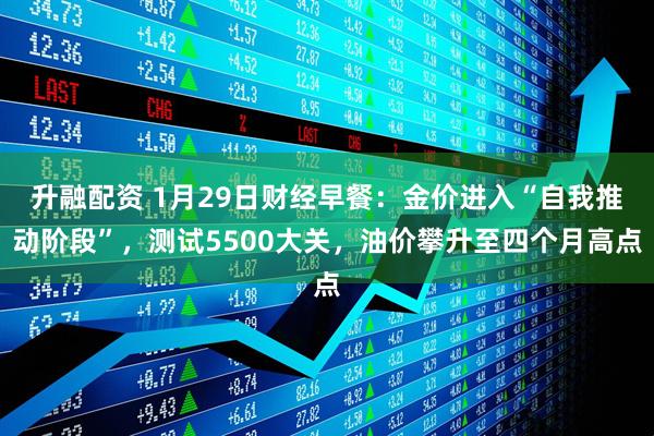 升融配资 1月29日财经早餐：金价进入“自我推动阶段”，测试5500大关，油价攀升至四个月高点